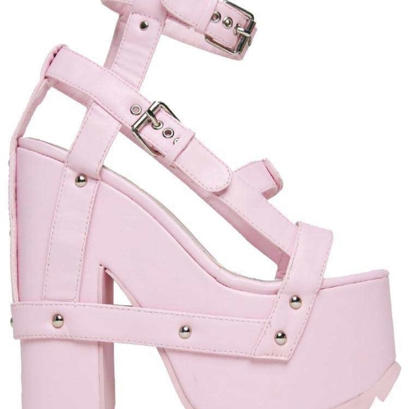YRU Shoes Yru Nightcall Pink Platform Shoes Poshmark
